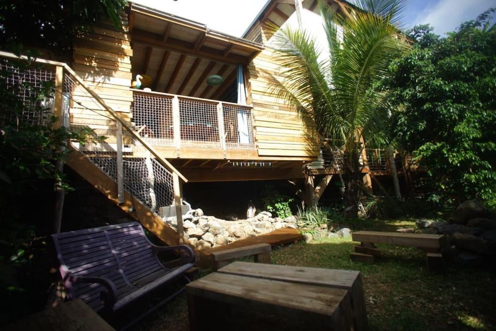 Bungalow Ecologique Avec Toilettes Seches Leu Kabanon Vue Mer แซ็งต์-เลอ ภายนอก รูปภาพ